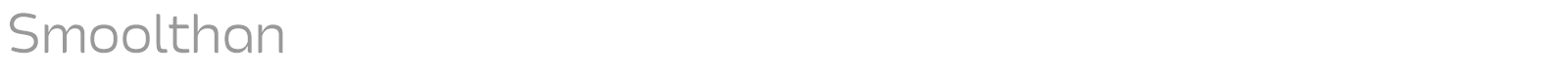 Smoolthan font preview